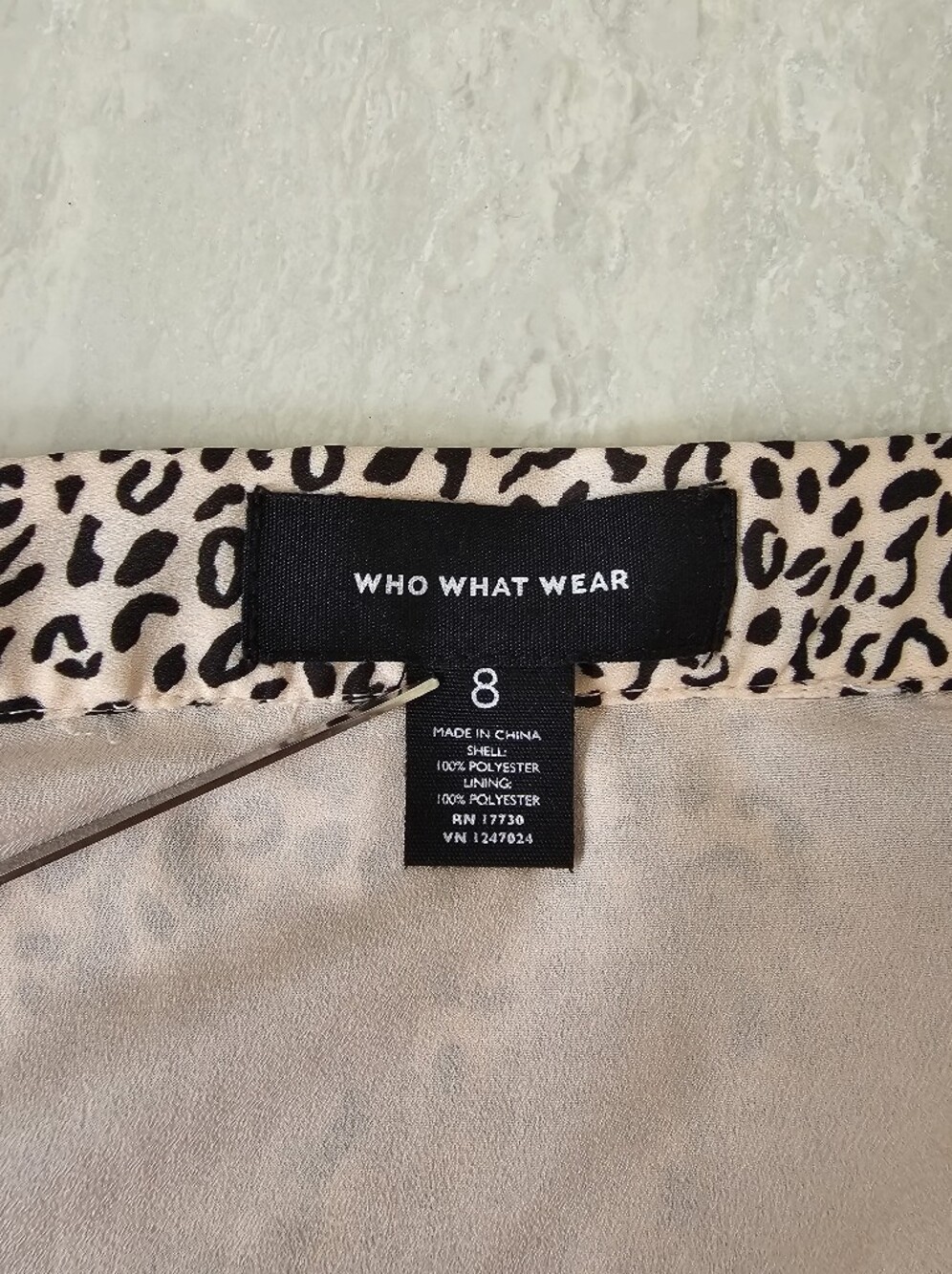 Pink and black leopard print flowy maxi skirt with soft pleats - Picture 8 of 11